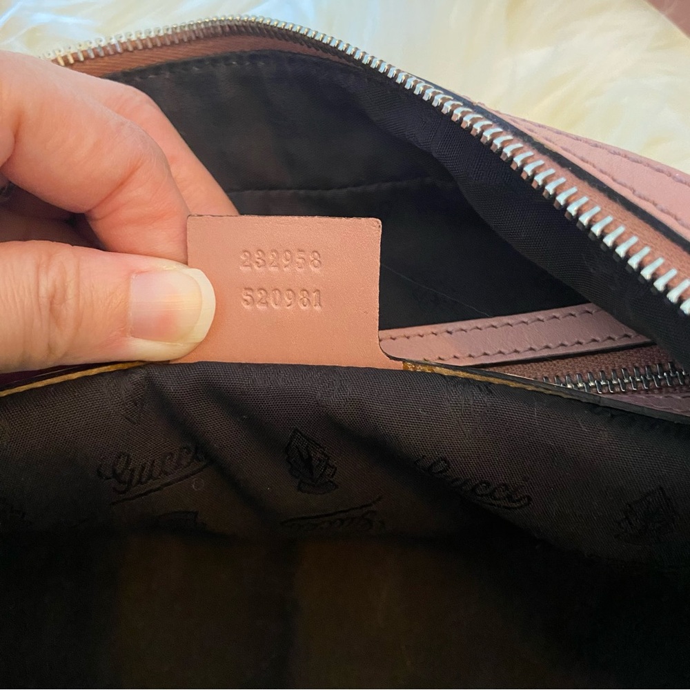 Gucci Brown GG Canvas Twins Shoulder Bag Beige/Pink - Picture 12 of 14